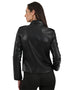 Chamarra Biker Nine West para Mujer en Piel Sintética color Negra.